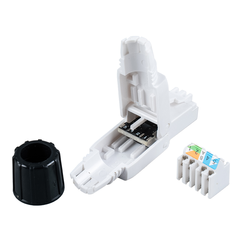 Cat6A Неэкранированный безинструментальный соединитель RJ45 （с винтом） RJ-G40U-C6A