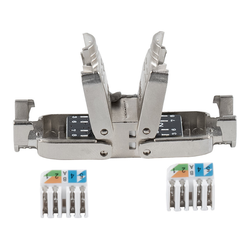 Cat6A Экранированный вставной соединитель без инструментов RJ-603S-3-C6A