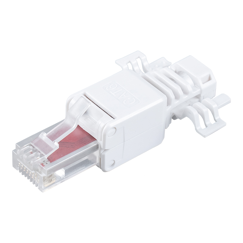 Cat6 Неэкранированный безинструментальный разъем RJ45 （с крыльями） RJ-688X-C6