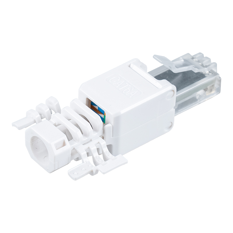 Cat6 Неэкранированный безинструментальный разъем RJ45 （с крыльями） RJ-688X-C6