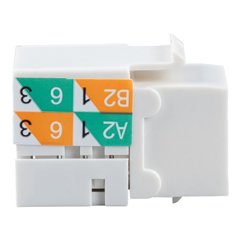 Cat6 Неэкранированный разъем Keystone 90° (двойное назначение) SM-2081D8C6