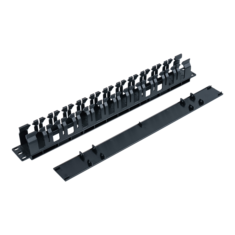 119-дюймовая пластиковая стойка для прокладки кабелей 1U (12 портов) SP-3649-1U