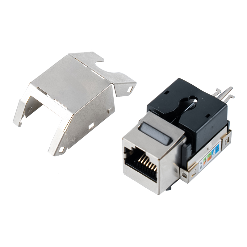 Cat6 Экранированный домкрат Keystone 90° (с металлическим корпусом) SM-2013SH8C6