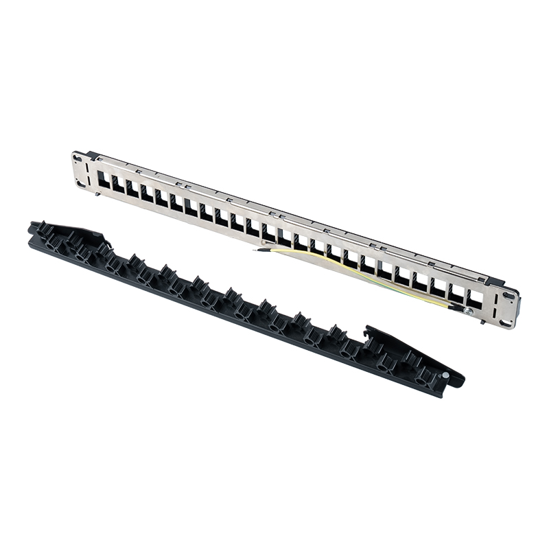 19-дюймовая 1U 24-портовая неэкранированная стойка (складной кронштейн) SP-3402-24P