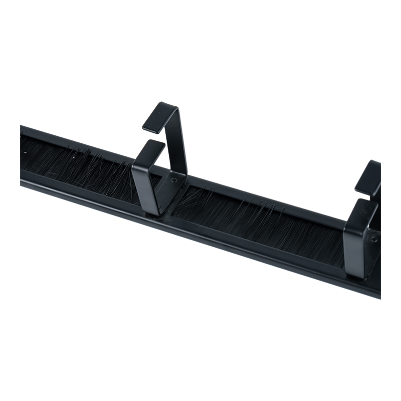 19-дюймовая 4-кольцевая пластиковая панель управления кабелями (со щеткой) SP-3804-1U